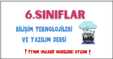 6. Sınıflar -> 1.Hafta – Yenilikçi Bilişim Teknolojileri 6. Sınıflar -> 1.Hafta – Yenilikçi Bilişim Teknolojileri